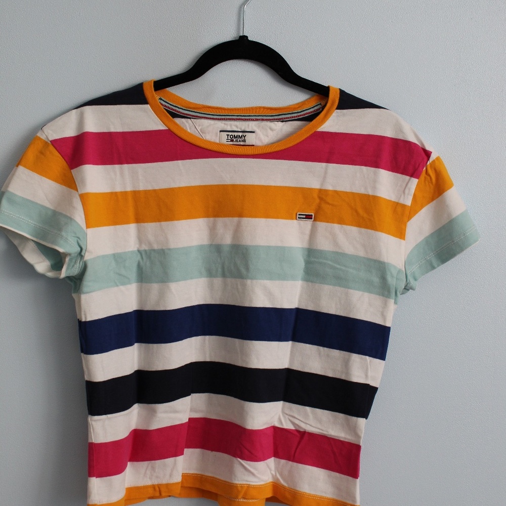 Tommy Hilfiger Rainbow Mid length Crop top